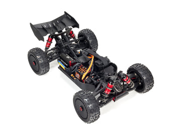 Arrma 1/8 Typhon 6S V5 4WD BLX Buggy with Spektrum Firma RTR, Black